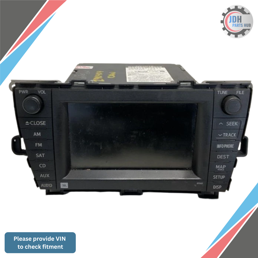 2010–2011 TOYOTA PRIUS DISPLAY SCREEN DASH MOUNTED NAVIGATION SATELLITE E7022 — view 1