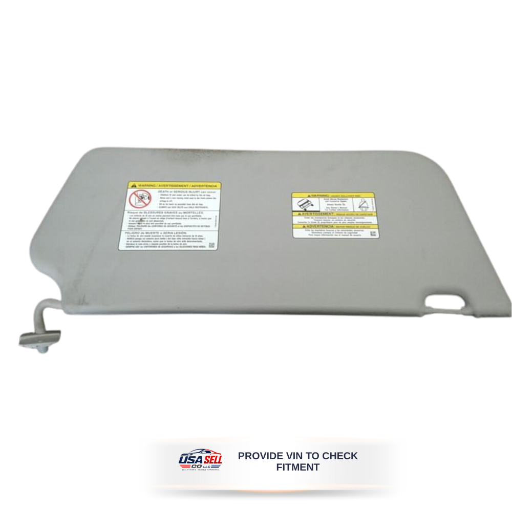 2015–2020 Ford Transit 250 Driver LH Interior Sun Visor Gray OEM — view 1