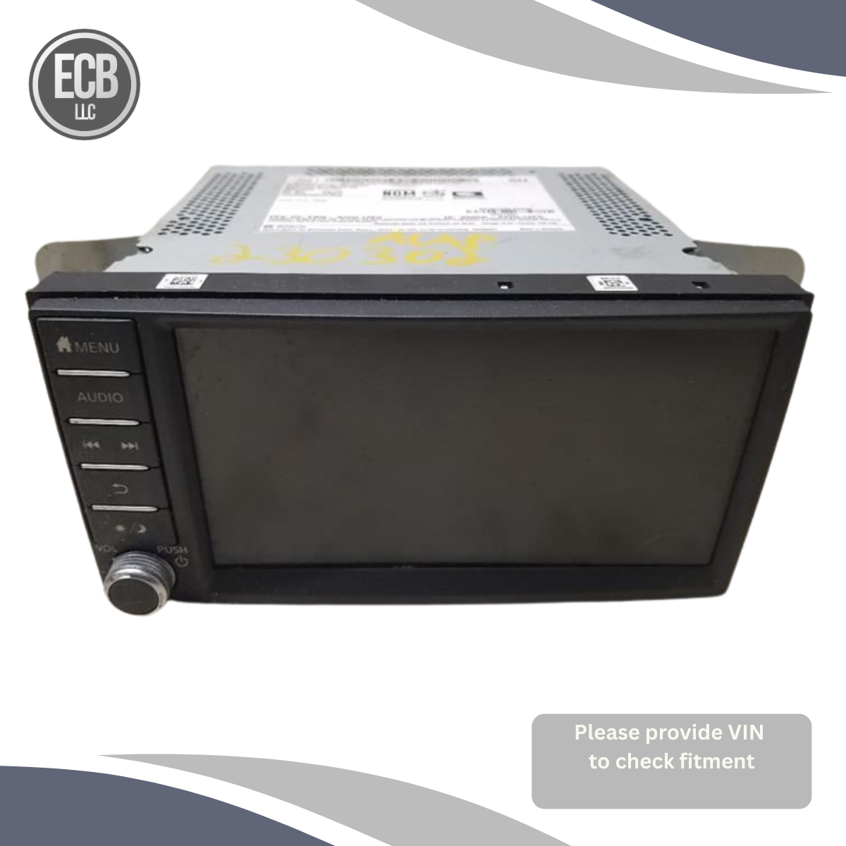2018–2019 Nissan Sentra Radio Receiver Navigation 7" Screen OEM — view 1