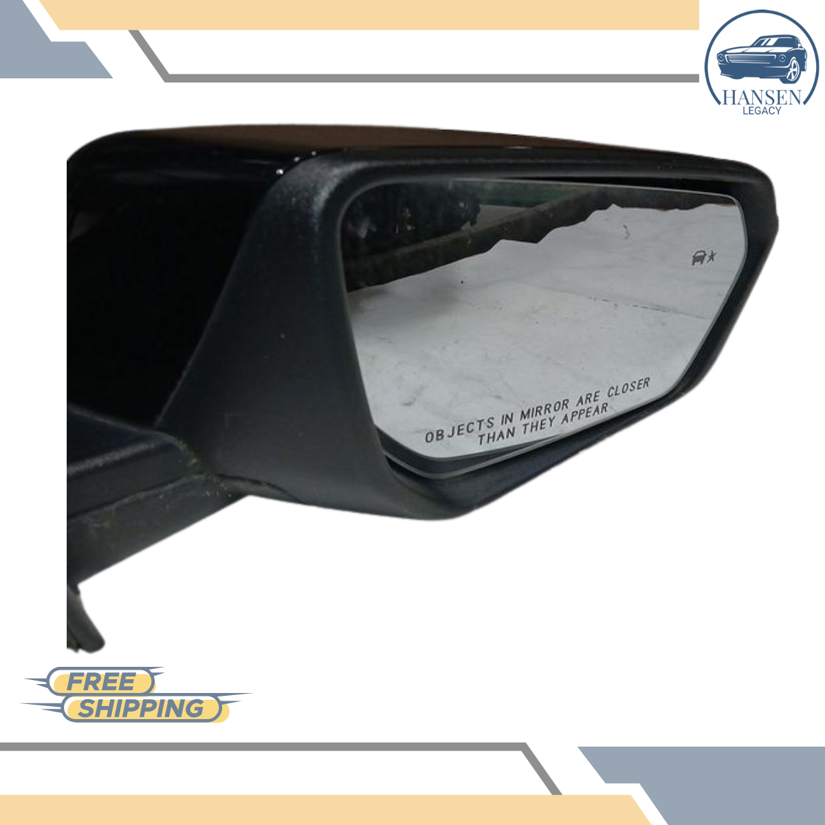 2018–2020 Chevrolet Equinox Passenger Right Side Door Mirror Black RH — view 3