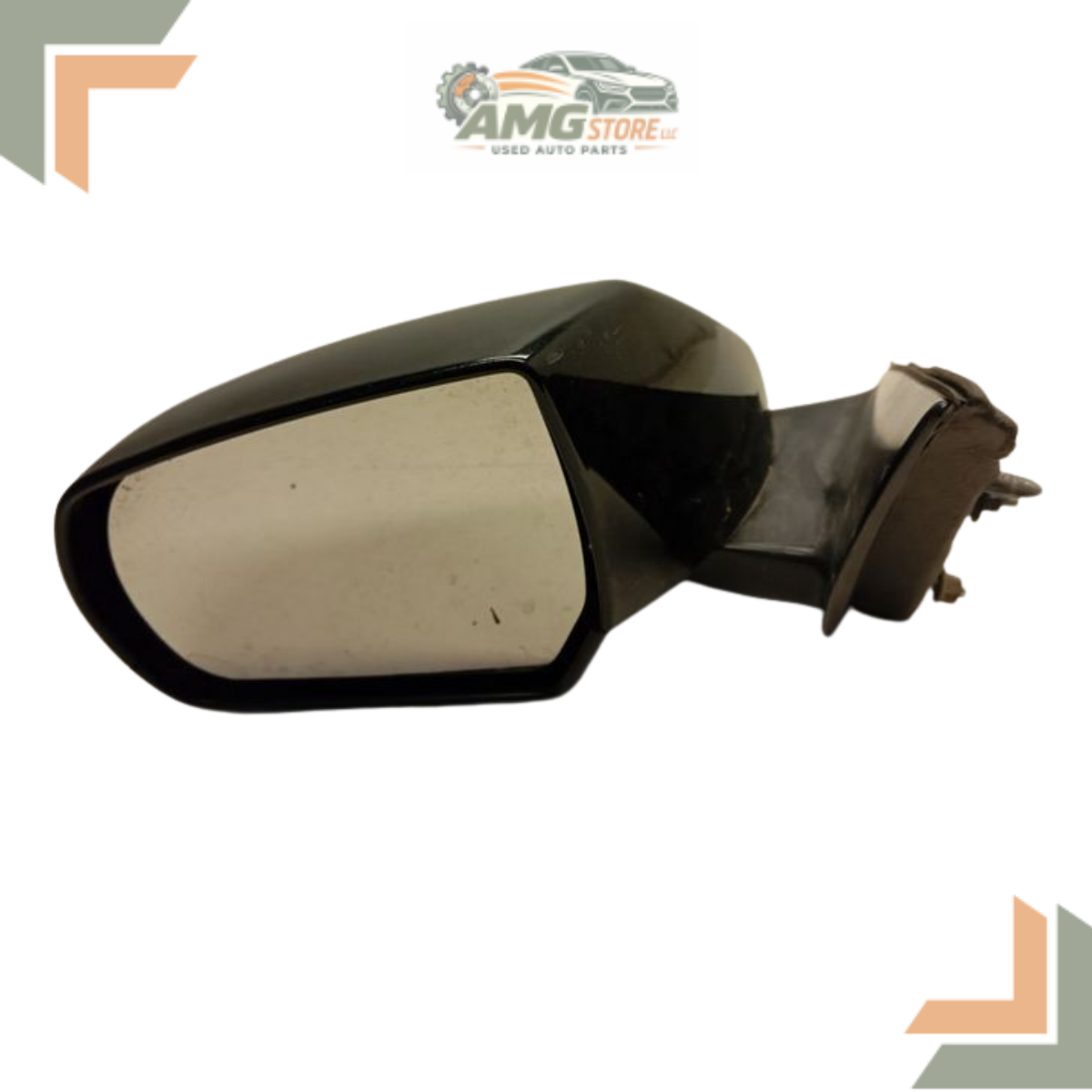 2014–2019 Cadillac ATS Left Driver Side View Mirror Power Option DR5 OEM Black — view 2