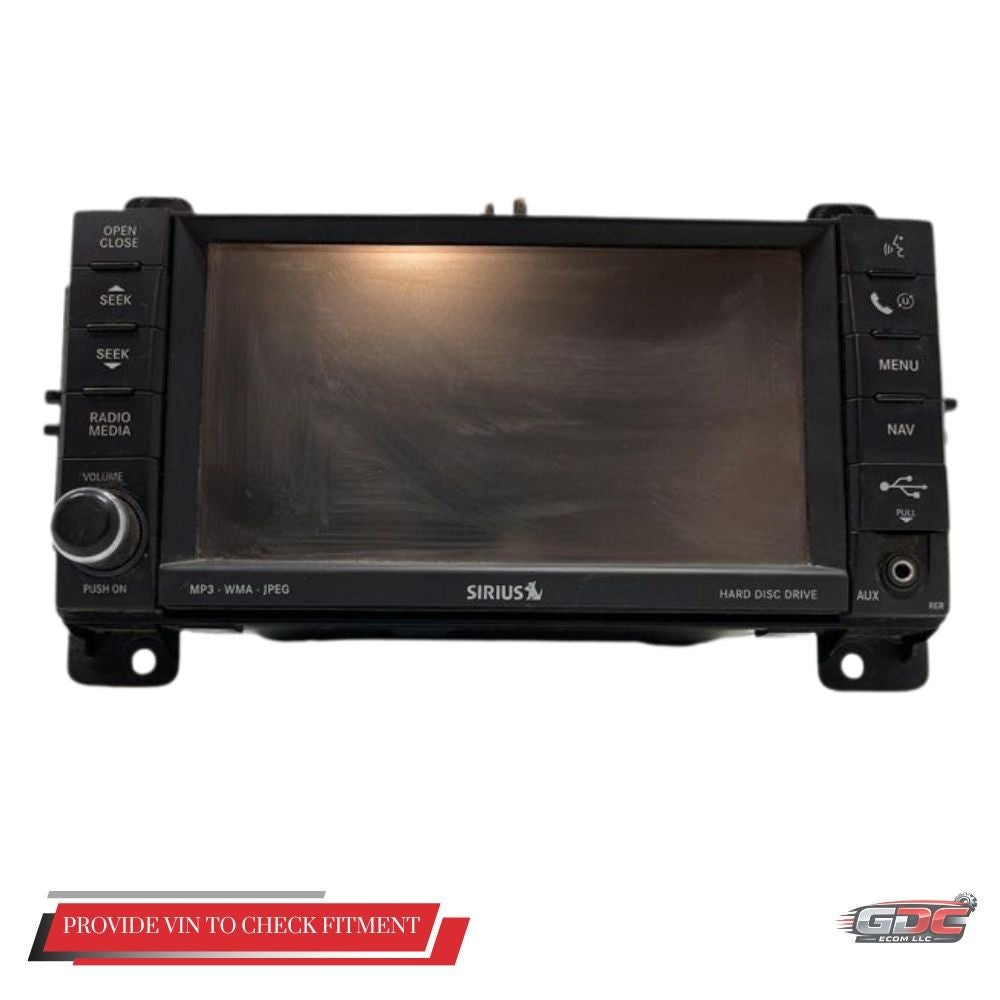 2011 Jeep Grand Cherokee Radio Receiver Display Screen Navigation ID RER — view 1