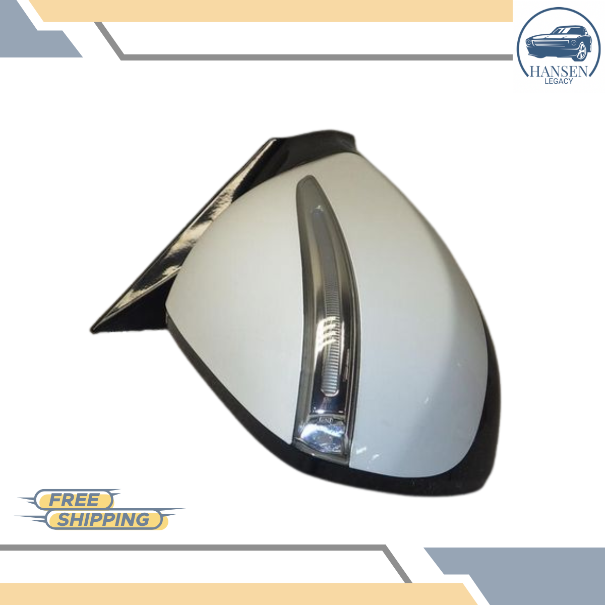 2013–2016 Hyundai Santa Fe Right Passenger Side View Door Mirror Power White OEM — view 4