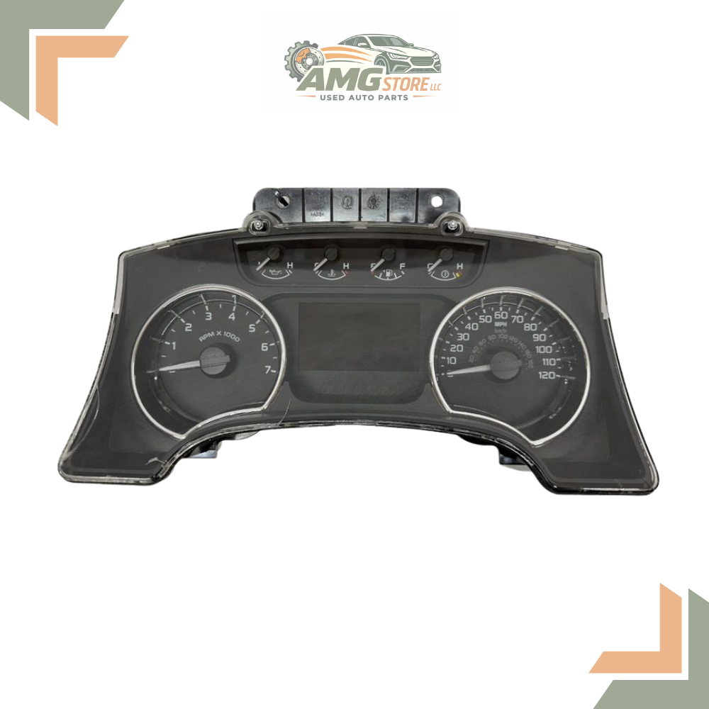 2012 Ford Truck F150 Speedometer Cluster MPH, XLT, ID CL34-10849-JA thru JF Oem — view 1