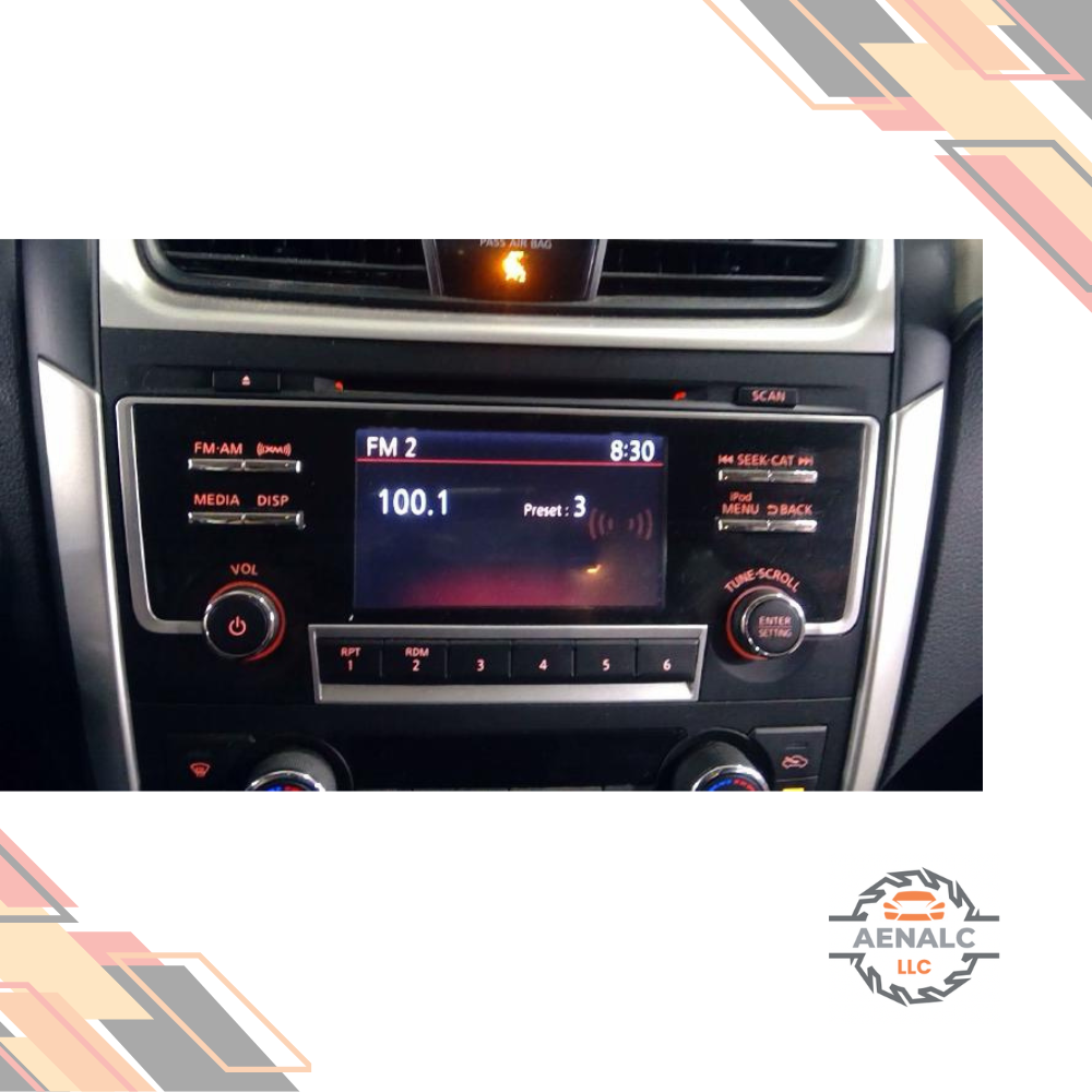 2017 Nissan Altima Radio Display Receiver Sirius Single Disc CD MP3 28185 9HT1B — view 1
