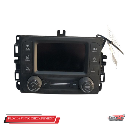 2015–2017 Jeep Renegade AM FM Radio Receiver With Display Screen OEM — view 1