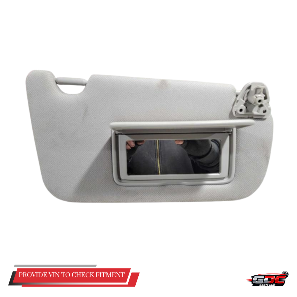 2013–2019 Nissan Sentra RH Passenger Sunvisor with Mirror Gray OEM — view 2