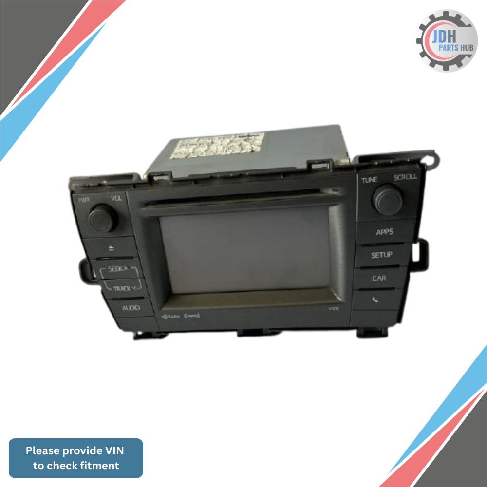 2012–2015 Toyota Prius Radio Display and Receiver ID 57032 OEM 86140 47060 — view 1
