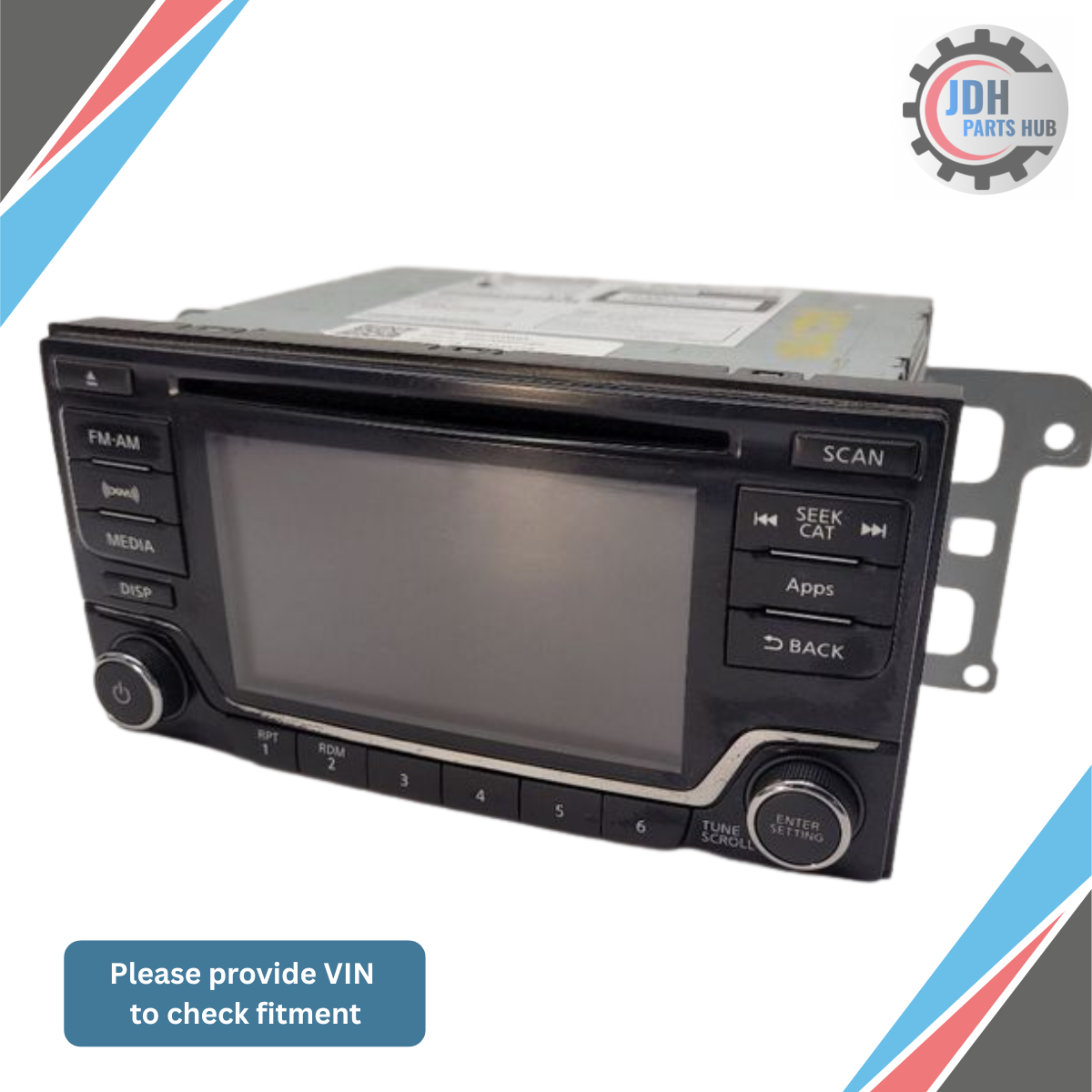 2015–2016 Nissan Sentra Versa Radio CD Bluetooth 5" Display OEM — view 1