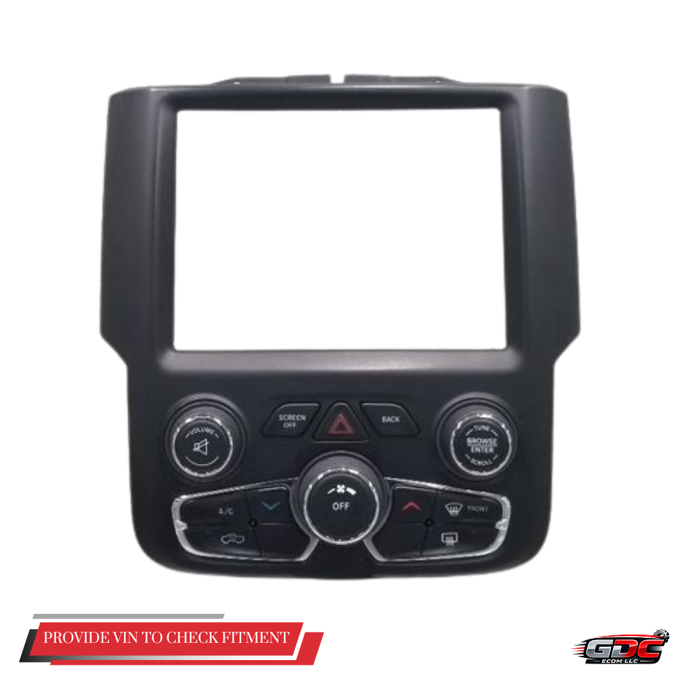 2013–2023 Dodge Ram 1500 2500 3500 A/C AC Heater Temperature Controls Bezel OEM — view 1