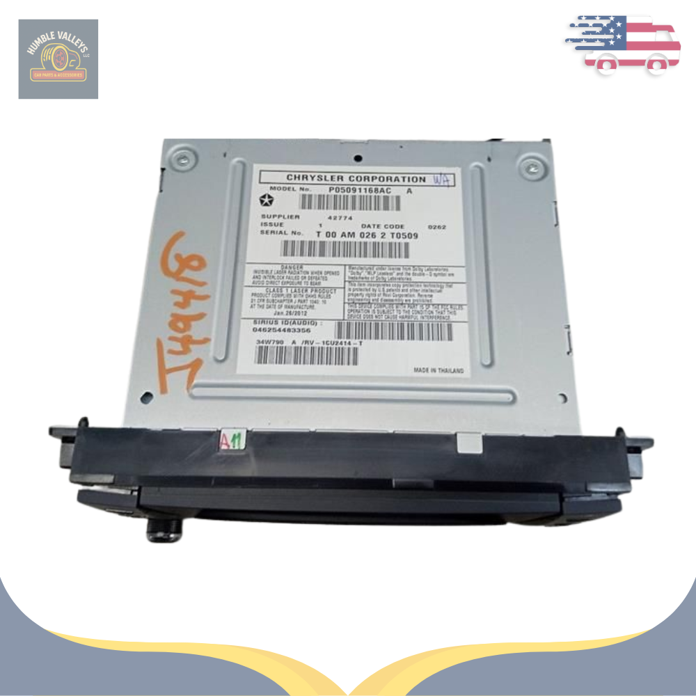 2011–2014 CHRYSLER 200 AM/FM/DVD RADIO CD PLAYER RECEIVER RBZ OEM — view 3