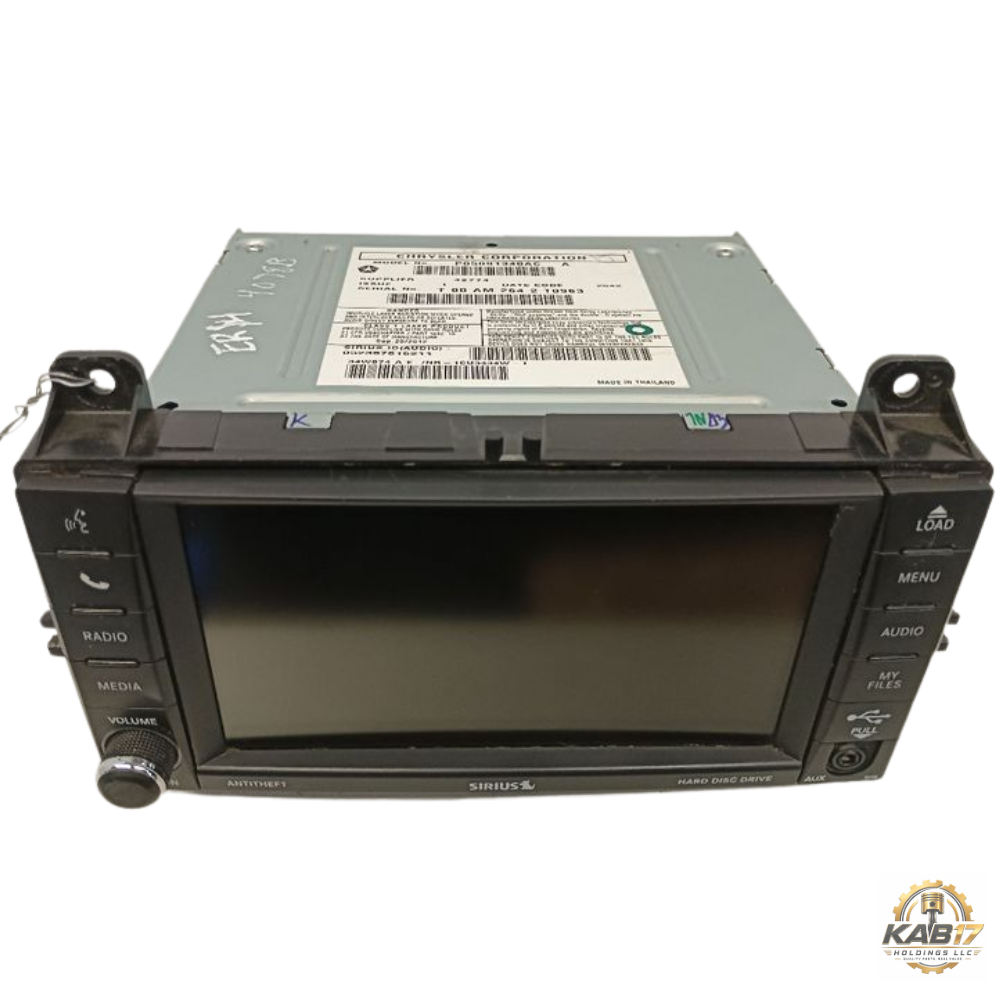 2013 Jeep Grand Cherokee Radio with Navigation Sat CD DVD HDD Face ID RHB OEM — view 1