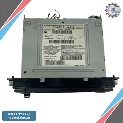 2011–2017 Jeep Patriot Compass AM FM CD DVD Satellite Radio Receiver ID RBZ OEM — view 2