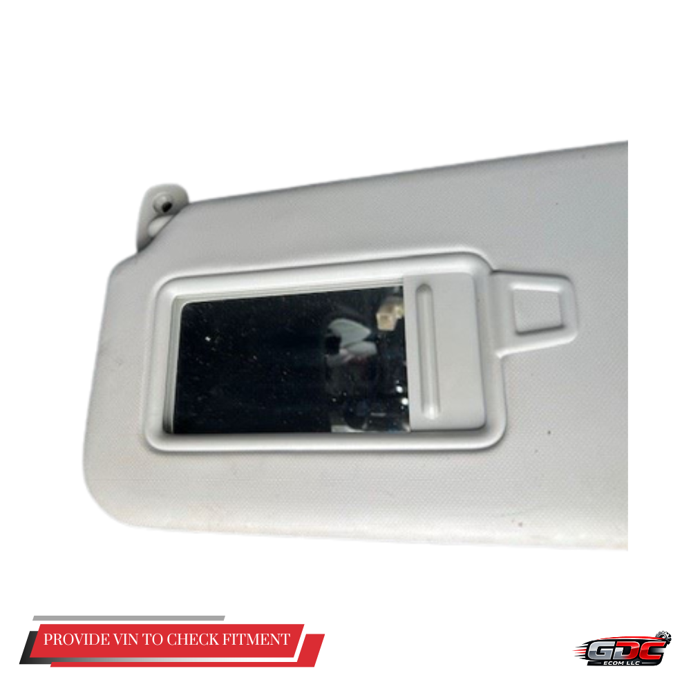 2020–2022 Kia Soul LH Driver Sunvisor with Mirror Gray OEM — view 3