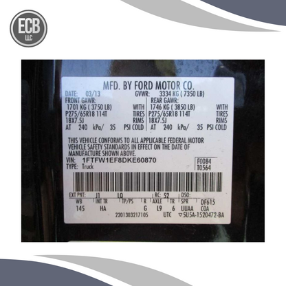 2013–2014 Ford F?150 / Raptor Radio CD MP3 SAT HD Receiver OEM — view 5