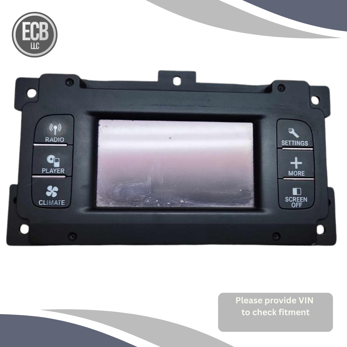 2011–2020 Dodge Journey 4.3? Front Dash Mounted Center Display Screen OEM — view 2