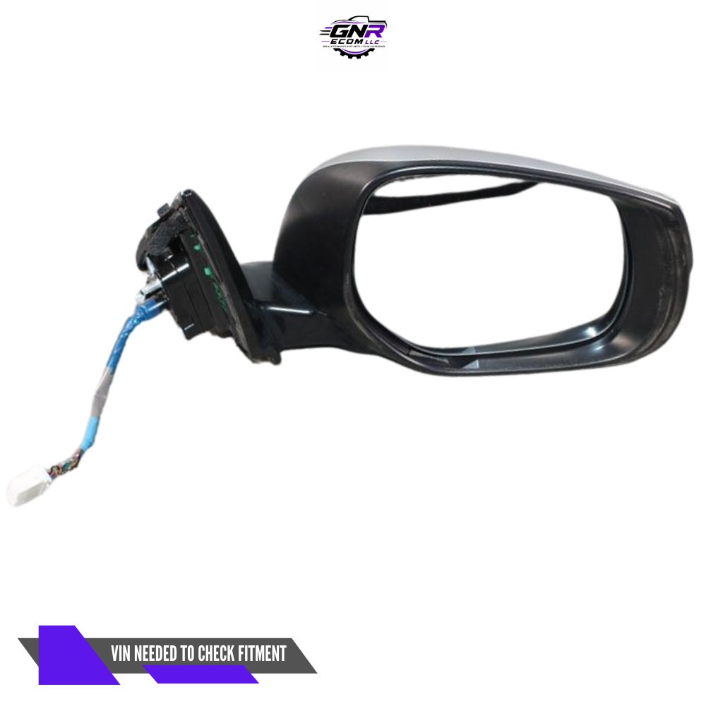 2014–2021 Infiniti Q50 Right Passenger Side Door Mirror Heated Gray — view 2