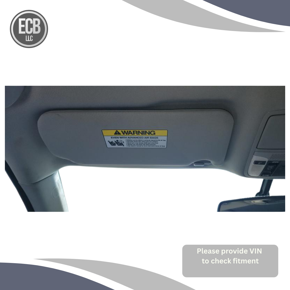 2015–2019 Acura TLX Driver Left Sun Visor Mirror Light OEM — view 2