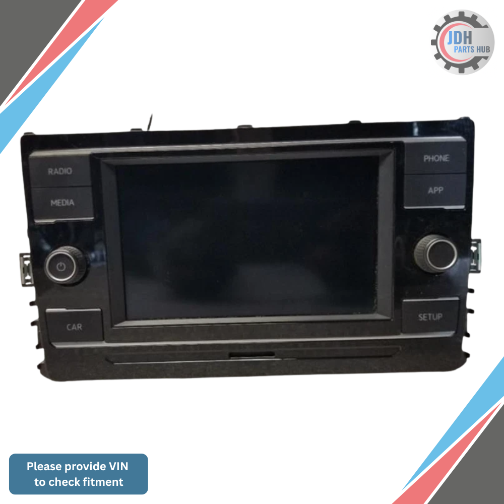 2018–2020 Volkswagen Tiguan Radio Media CD Player Display Receiver ID 5G6035868 — view 1