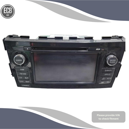 2015 Nissan Altima AM FM CD Player Radio Receiver with Navigation & Display OEM — view 1