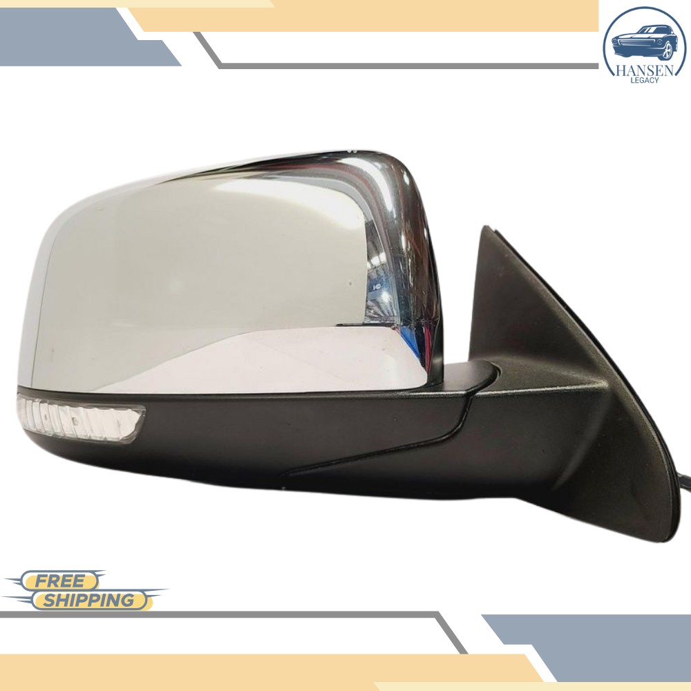 2011–2018 Jeep Grand Cherokee Right Passenger Side View Power Door Mirror Chrome — view 3