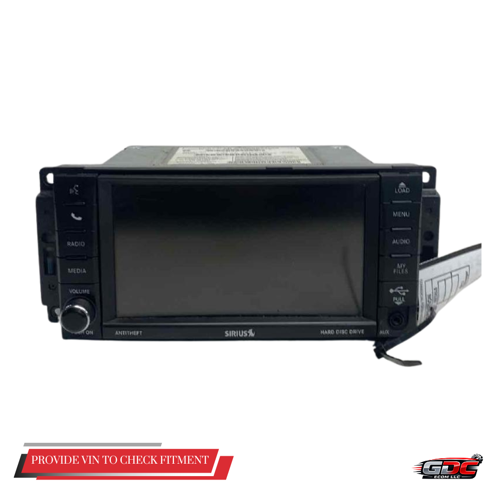 2012 Jeep Liberty AM FM CD AUX DVD Navigation Radio RHB with Satellite OEM — view 1