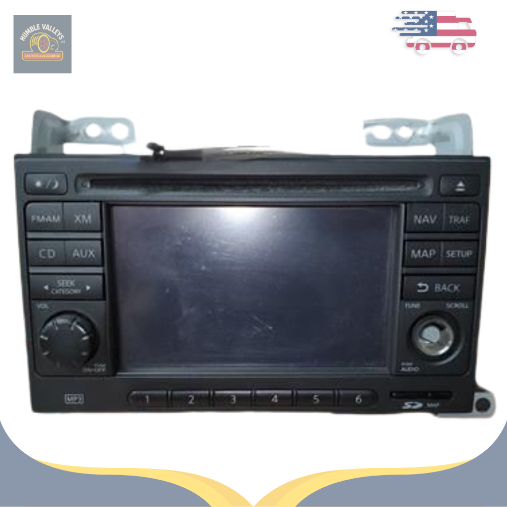 2011 Nissan Juke Radio AM-FM-stereo-C<wbr/>D Receiver Navigation with Display OEM 11 — view 1