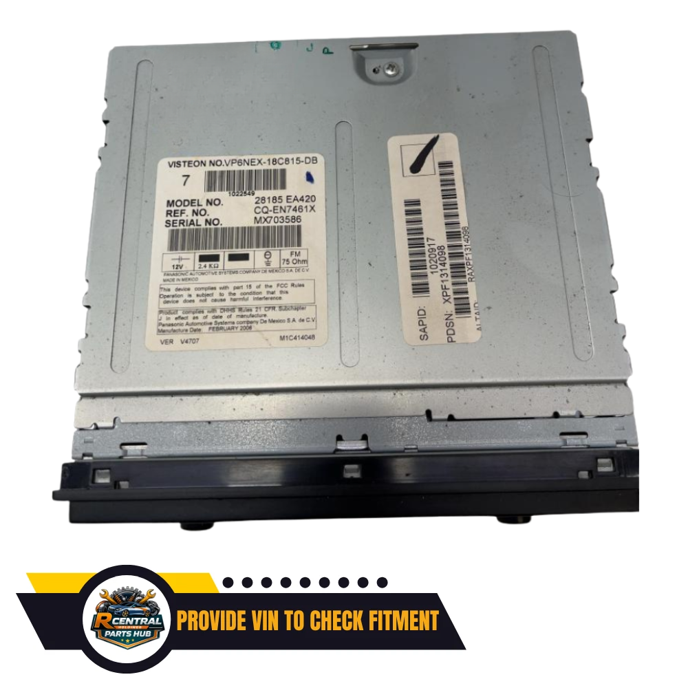 2005–2007 NISSAN PATHFINDER RADIO AM FM 6 DISC CD PLAYER OEM 28185-EA420 — view 3