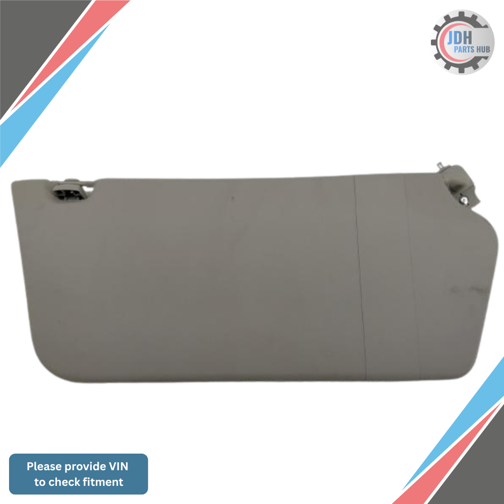 2015–2019 Ford Transit 250 Passenger RH Interior Sun Visor Gray OEM — view 1