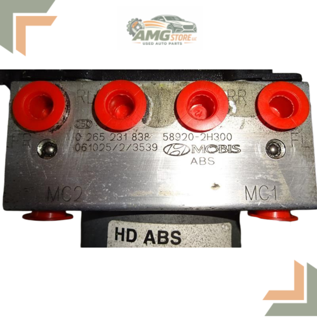 2007–2010 Hyundai Elantra Anti-Lock Brake Acutator Pump Assembly OEM 08 09 — view 2