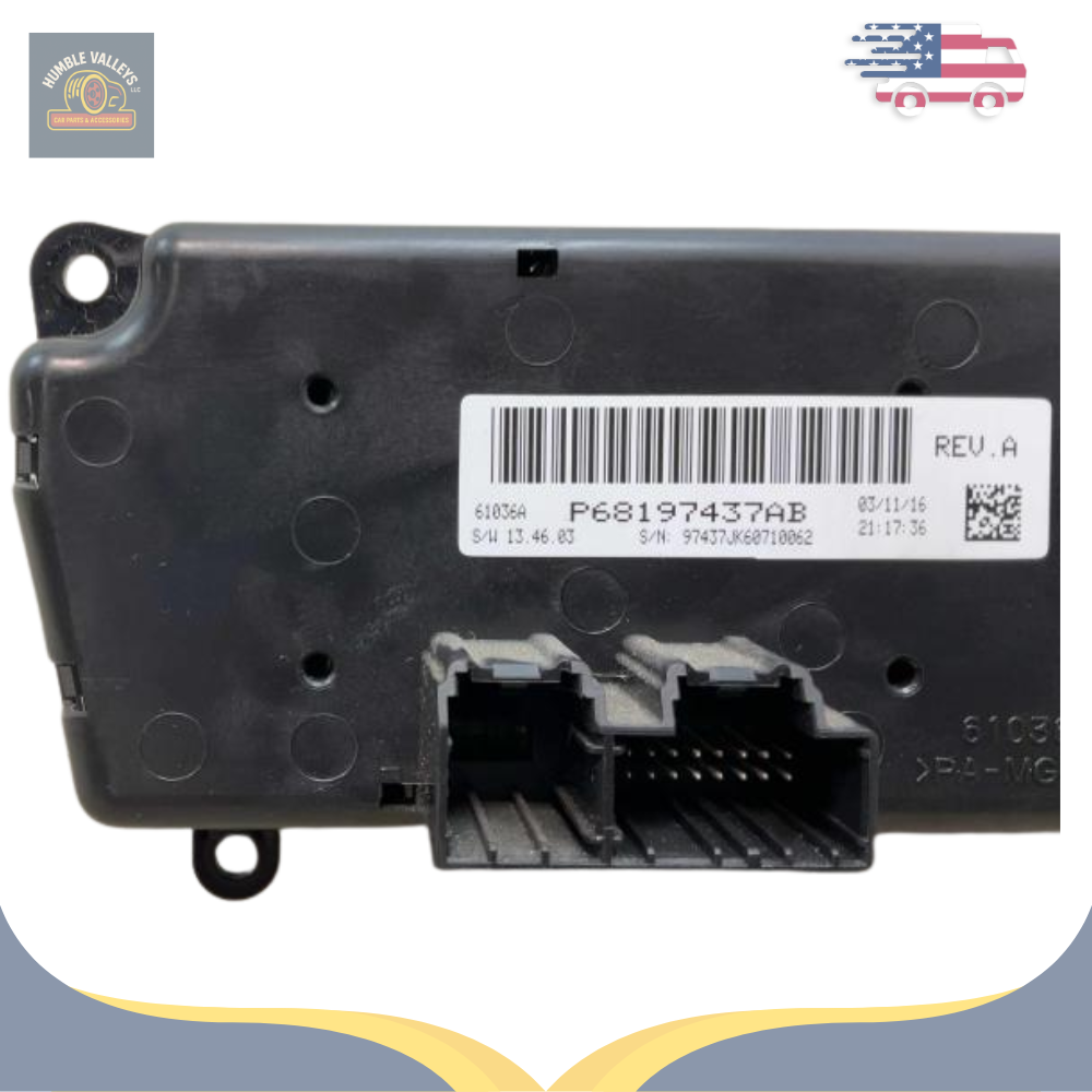 2014–2018 Jeep Wrangler Heater AC Temperature Control OEM — view 5