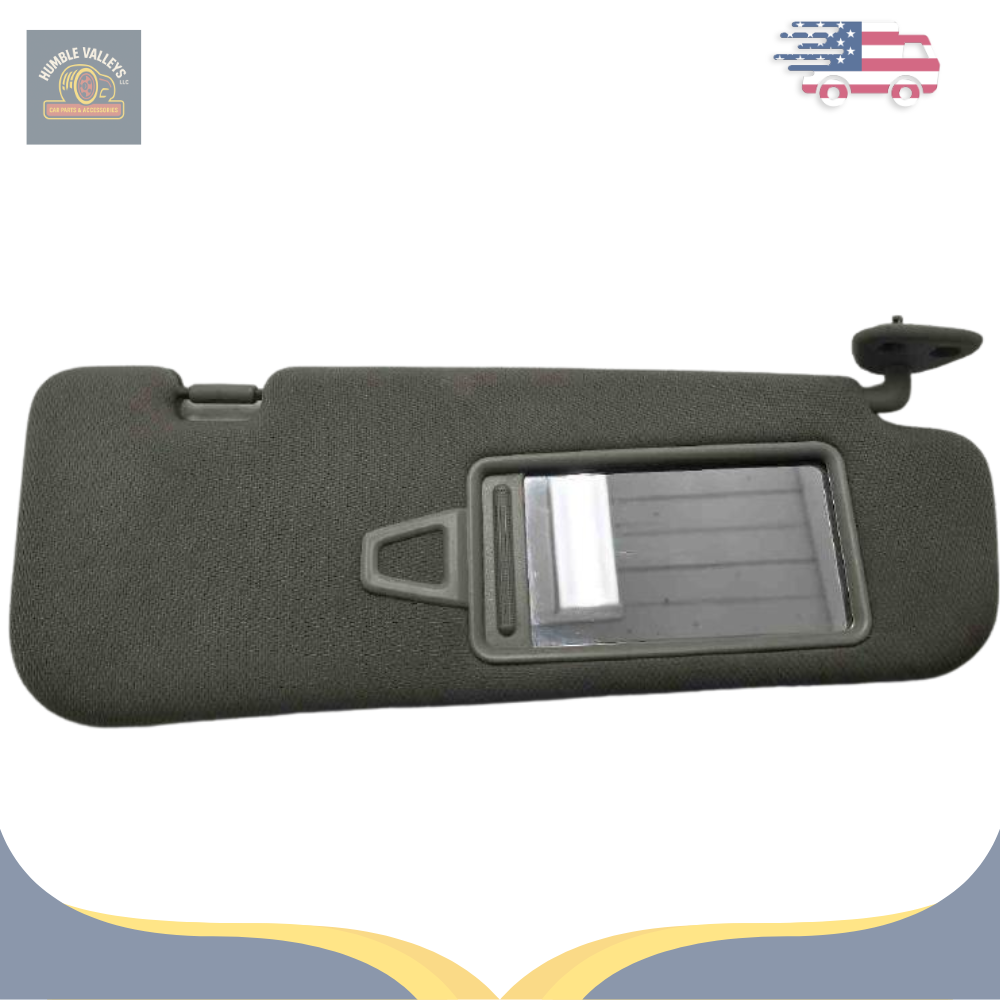 2009–2016 Hyundai Genesis RH Passenger Sunvisor Sun Visor with Mirror Extender OEM — view 2