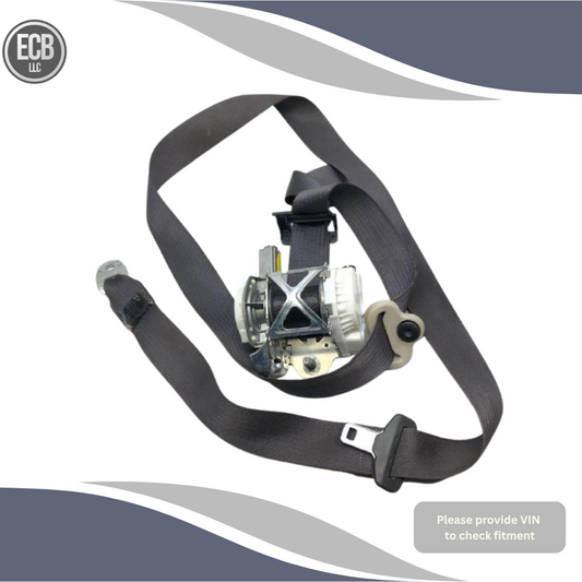 2013–2014 Ford Edge Front Left Driver Side Seat Belt Retractor Assembly Black — view 1