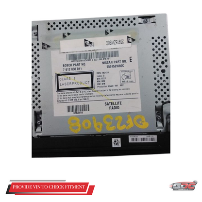 2010–2012 Nissan Sentra AM FM CD Player Radio with Navigation ID OEM 259157W80C — view 4