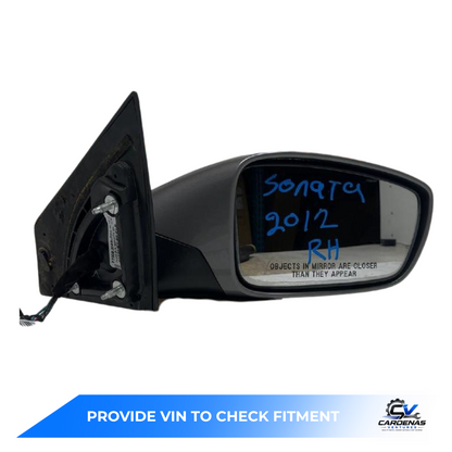 2011–2014 Hyundai Sonata RH Passenger Side Power View Mirror Assembly OEM — view 2