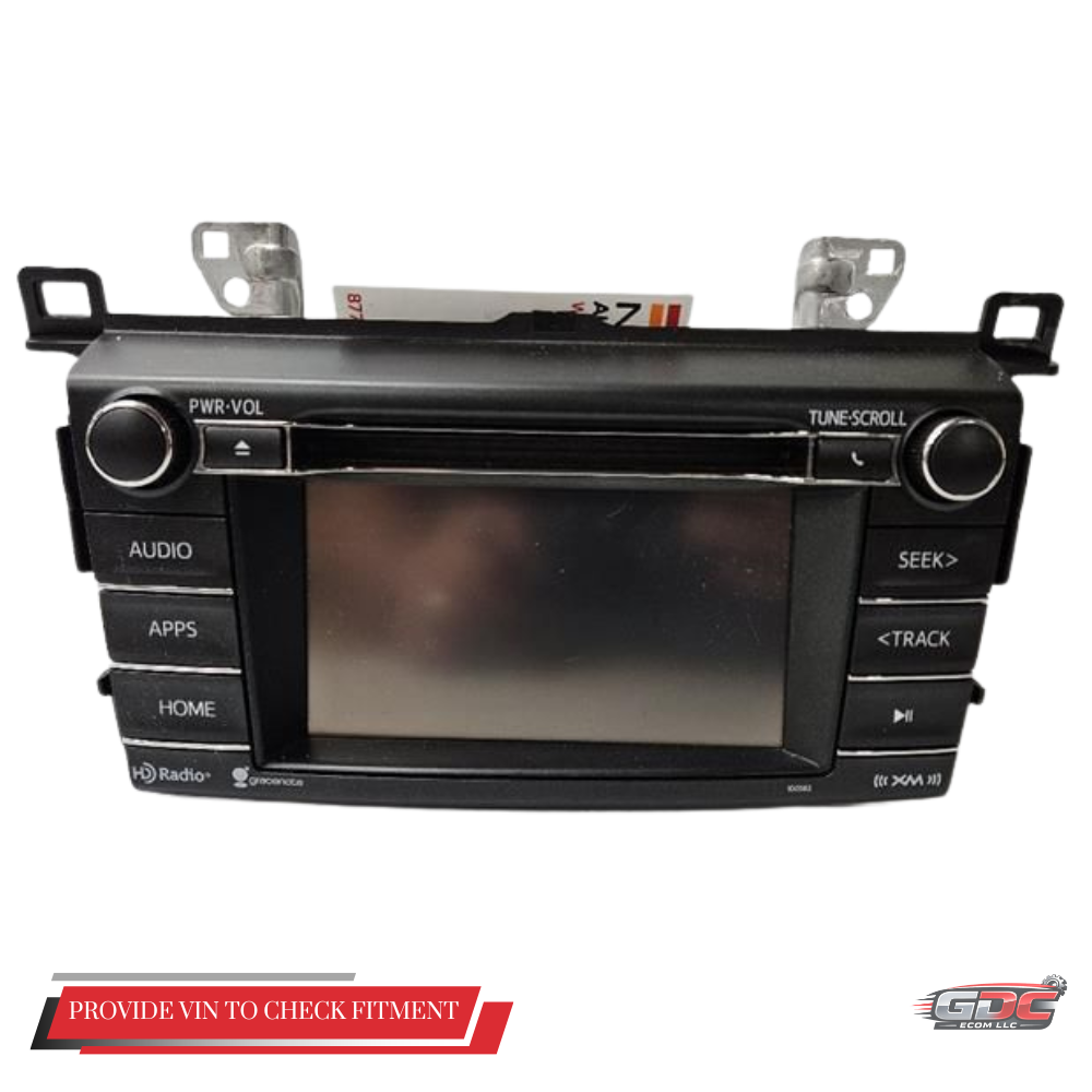 2016–2018 Toyota Rav4 AM FM CD Sirius XM Audio Radio Player Display Screen OEM — view 1