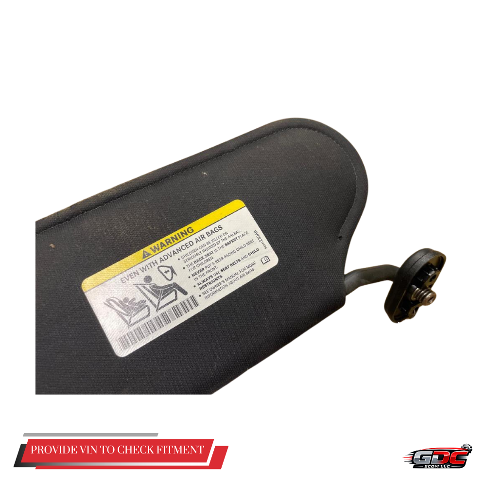2011–2014 Chrysler 200 RH Passenger Sunvisor Sun Visor with Mirror Black OEM — view 3