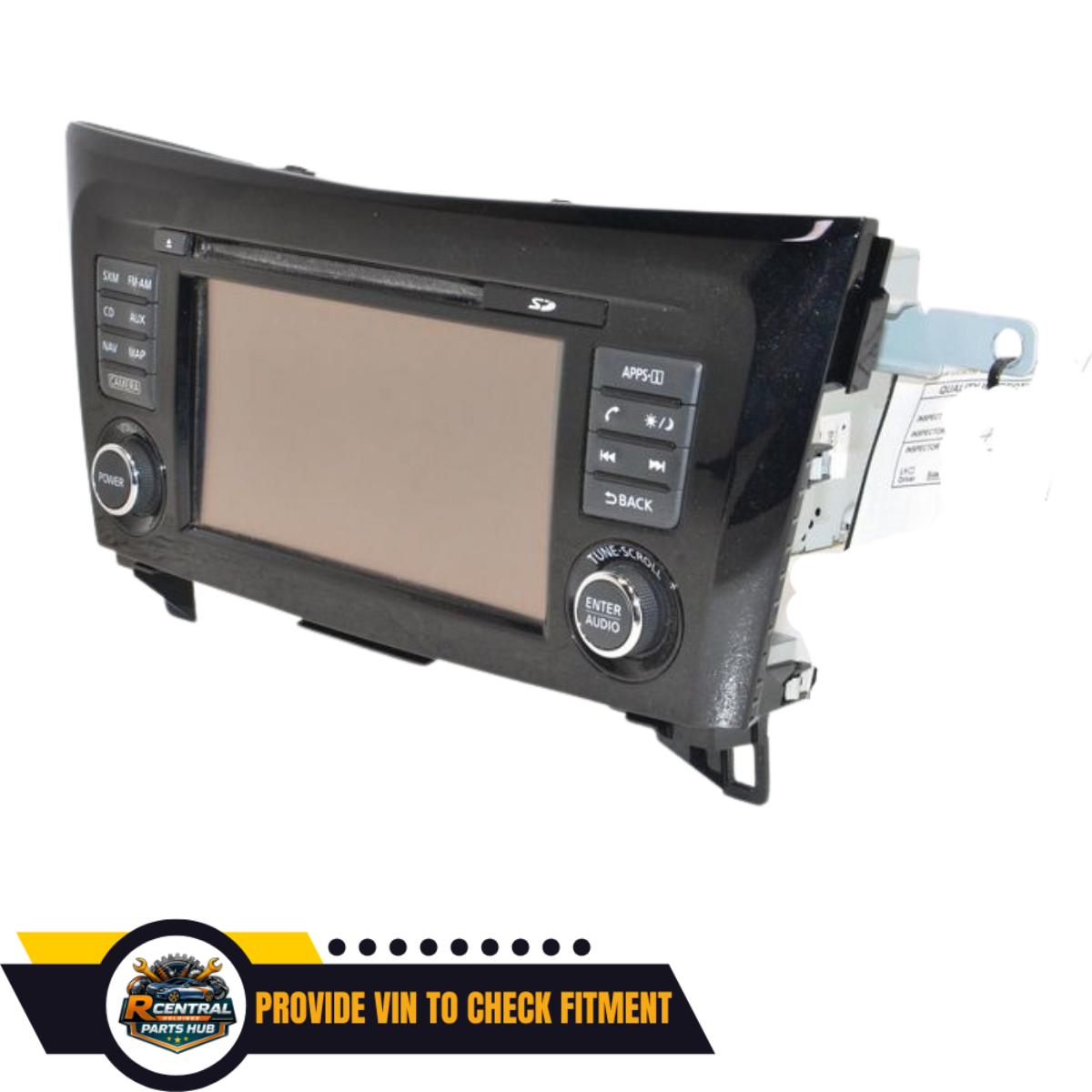2015–2016 Nissan Rogue AM FM Navigation CD Player Radio Receiver Display OEM — view 3