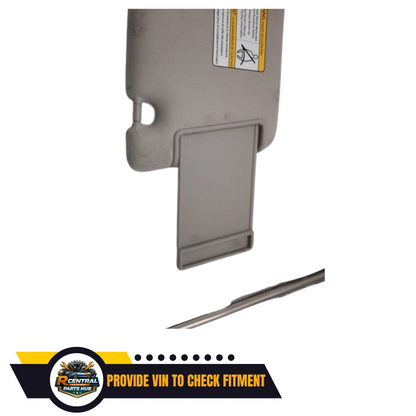 2017–2021 Nissan Armada Left Driver Side Interior Sun Visor Gray — view 3