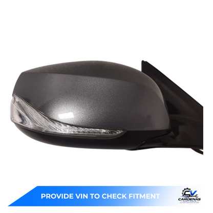 2014–2021 Infiniti Q50 Right Passenger Side Door Mirror Heated Gray — view 3