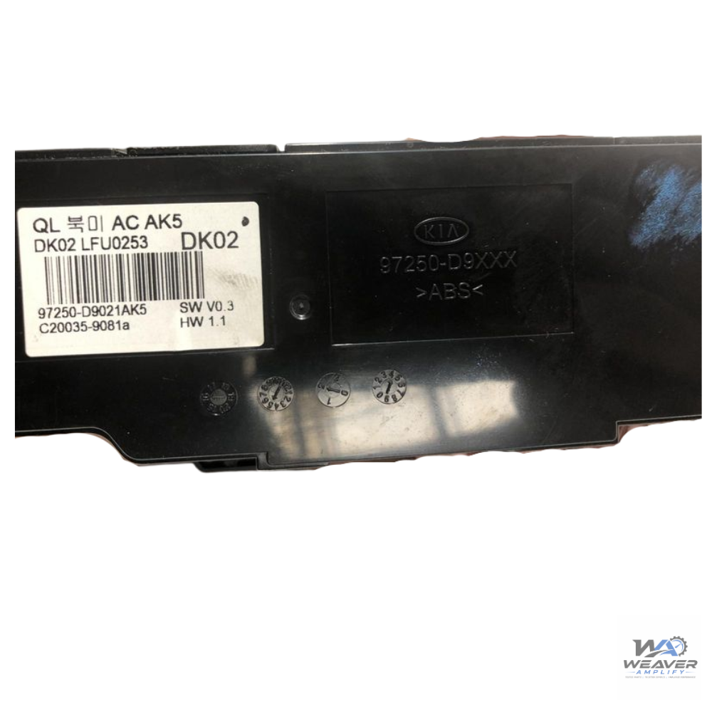2017–2019 Kia Sportage Manual A/C AC Heater Temperature Control OEM — view 2
