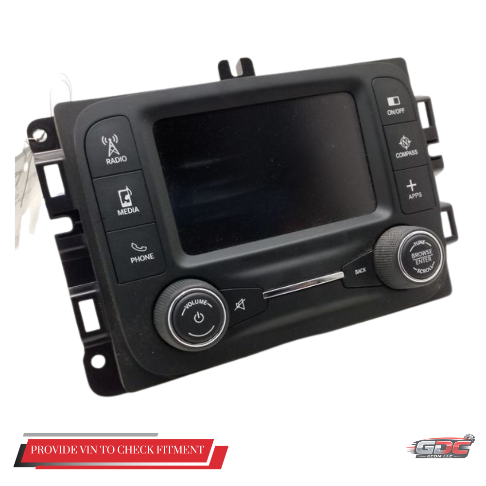 2015–2017 Jeep Renegade Radio AM/FM 5.0" Display Screen Satellite Receiver OEM — view 2