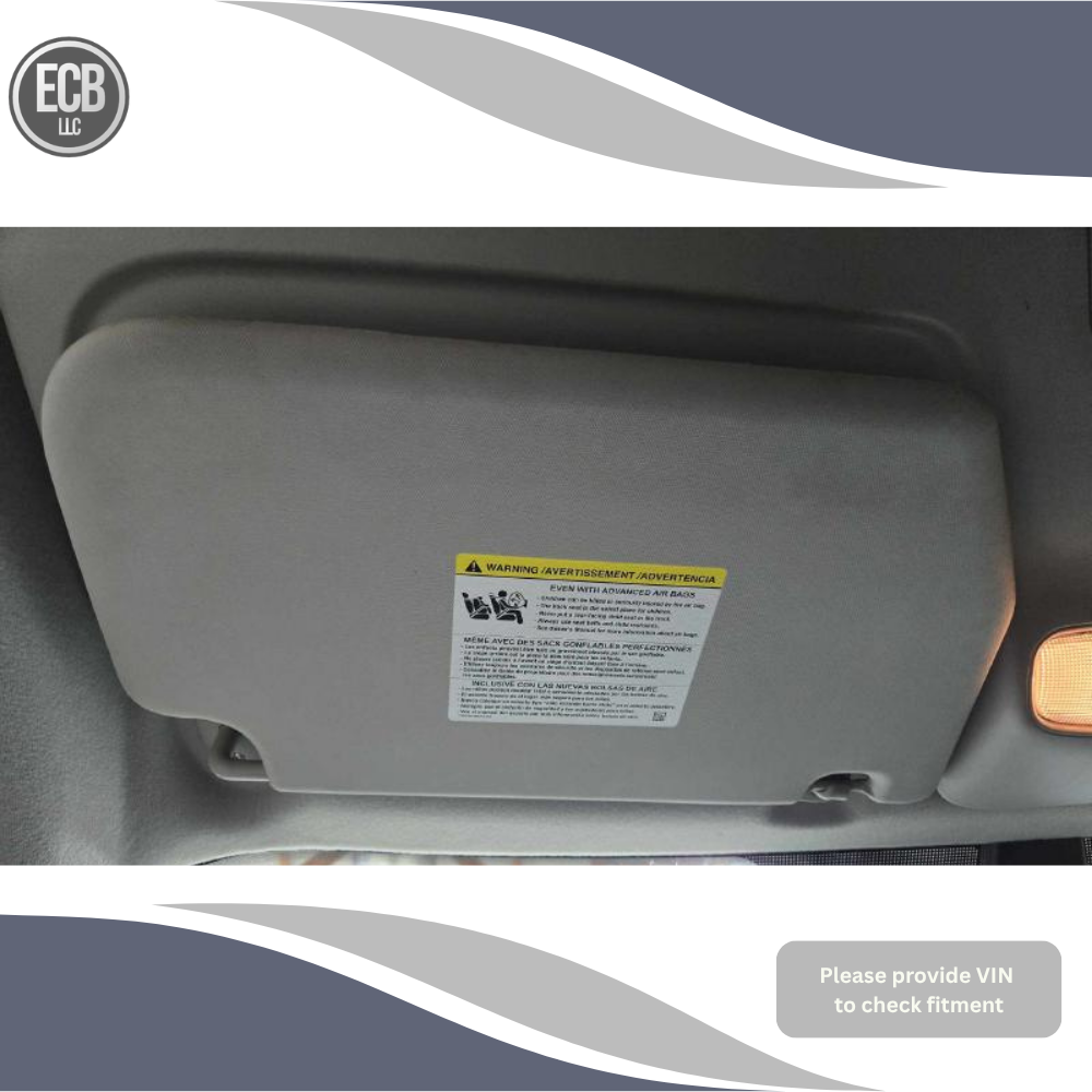 2014–2023 Ford Transit Connect Left Driver Sun Visor Gray — view 1