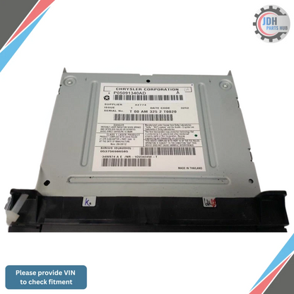2013 Jeep Grand Cherokee Radio with Navigation Sat CD DVD HDD Face ID RHB OEM — view 3