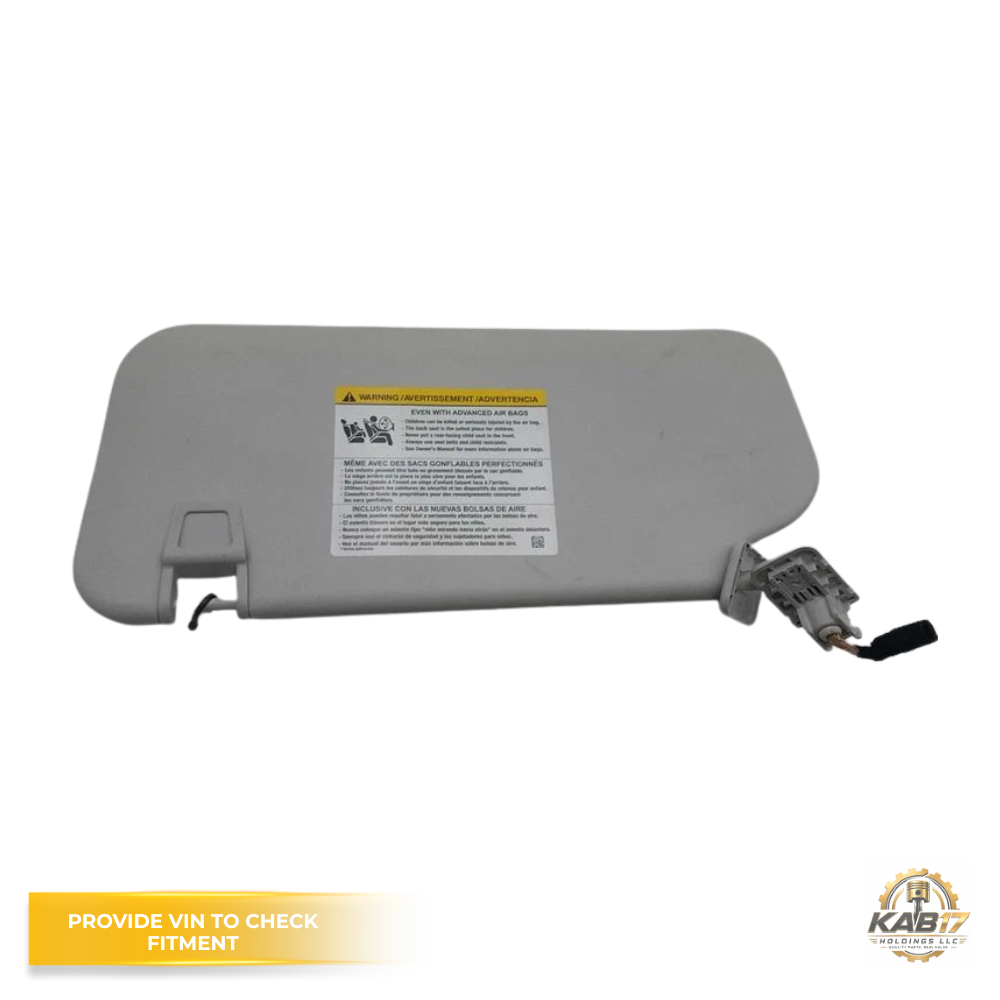 2021–2024 Ford Escape RH Passenger Sunvisor with Mirror & Light Gray OEM — view 3