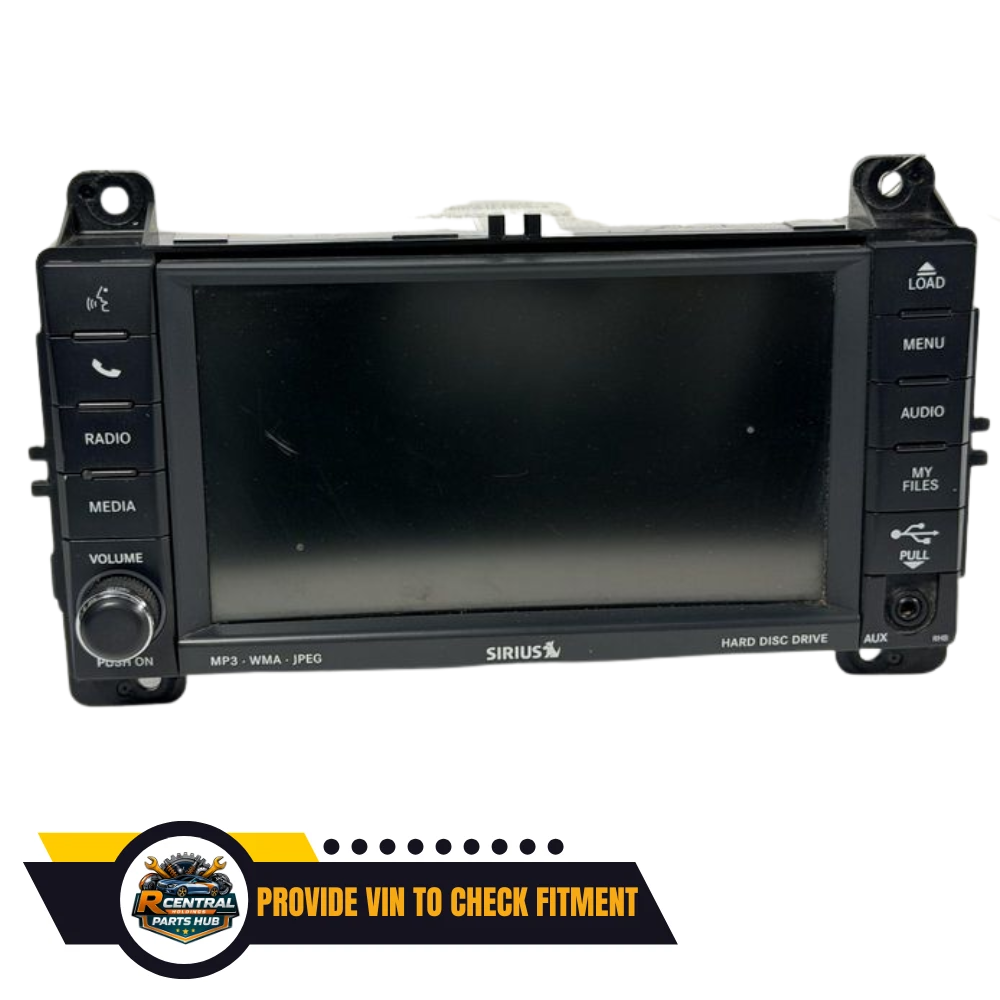 2011 Jeep Grand Cherokee Radio with Navigation Sat CD DVD HDD Face ID RHB OEM — view 1