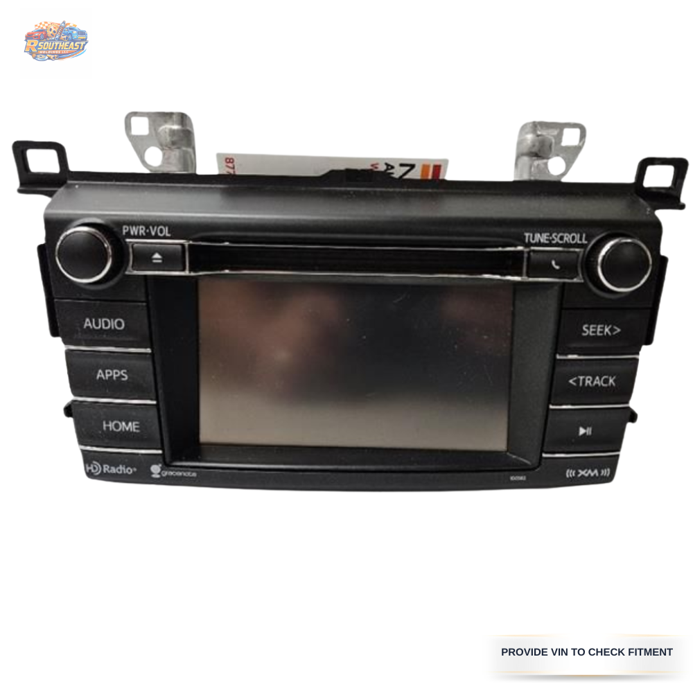 2016–2018 Toyota Rav4 AM FM CD Sirius XM Audio Radio Player Display Screen OEM — view 1