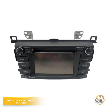 2016–2018 Toyota Rav4 AM FM CD Sirius XM Audio Radio Player Display Screen OEM — view 1