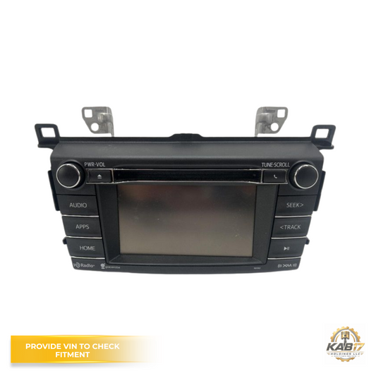 2016–2018 Toyota Rav4 AM FM CD Sirius XM Audio Radio Player Display Screen OEM — view 1