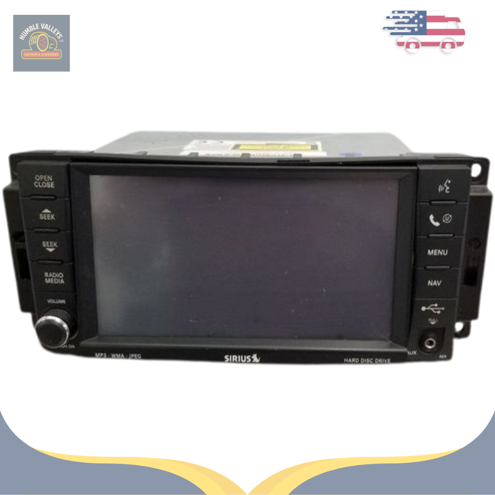2008–2010 Chrysler Jeep Dodge AM FM DVD Radio Display Receiver Satellite RER — view 1
